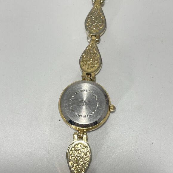 Gloria Vanderbilt Women’s Watch MOP Dial Teardrop Gem Band Quartz - Not Running - Picture 9 of 12